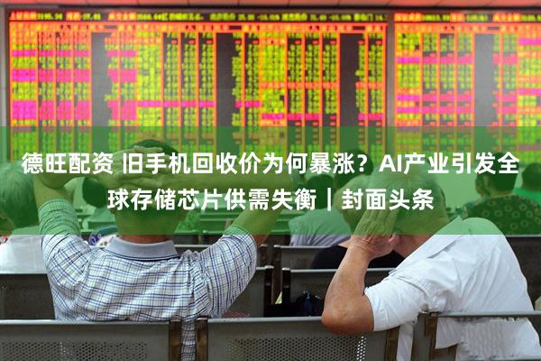 德旺配资 旧手机回收价为何暴涨？AI产业引发全球存储芯片供需失衡｜封面头条