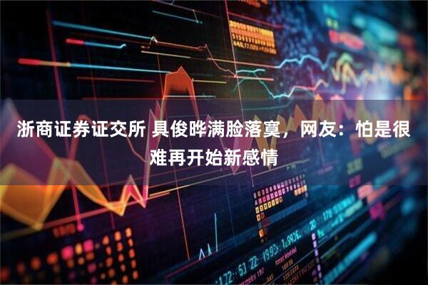浙商证券证交所 具俊晔满脸落寞，网友：怕是很难再开始新感情
